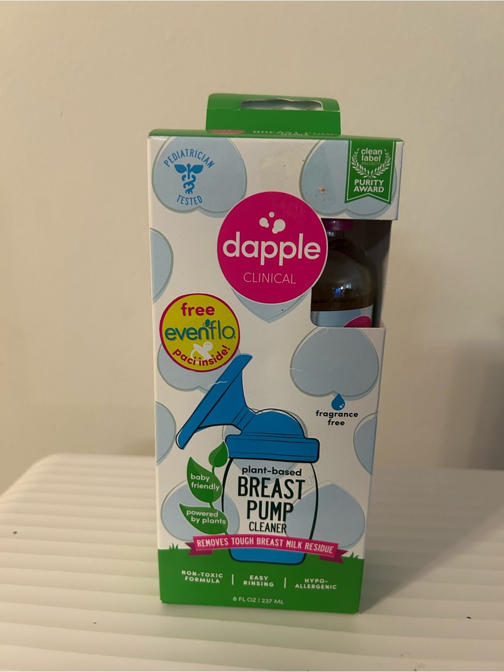 Apple Dapple Clinical Plant-Based Breast Pump Cleaner - Blue, Green, Pink, White